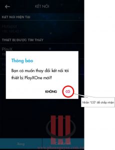 Kết nối điện thoại, máy tính bảng với hanet playx one
