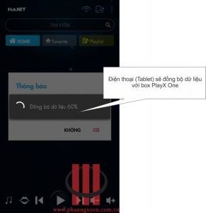 Kết nối điện thoại, máy tính bảng với hanet playx one