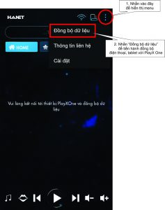 Kết nối điện thoại, máy tính bảng với hanet playx one