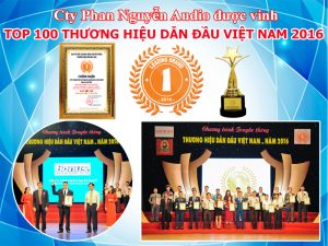 Phan Nguyễn Audio được vinh danh top 100 thương hiệu dẫn đầu Việt Nam 2016
