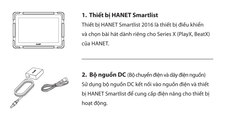 Bộ sản phẩm đầu Hanet Smartlist