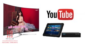 Tính năng hát karaoke Youtube trên đầu Hanet PlayX Pro