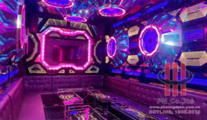 Công trình thi công âm thanh chuyên nghiệp tại karaoke Ngọc Tuyền Long An