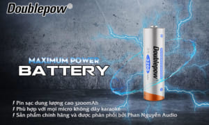 Pin sạc doublepow chuyên dụng dành cho micro karaoke